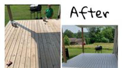 Deck Before and After Photo