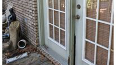 Exterior Door Before and After Photo