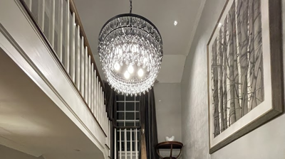 Chandelier Installation Photo